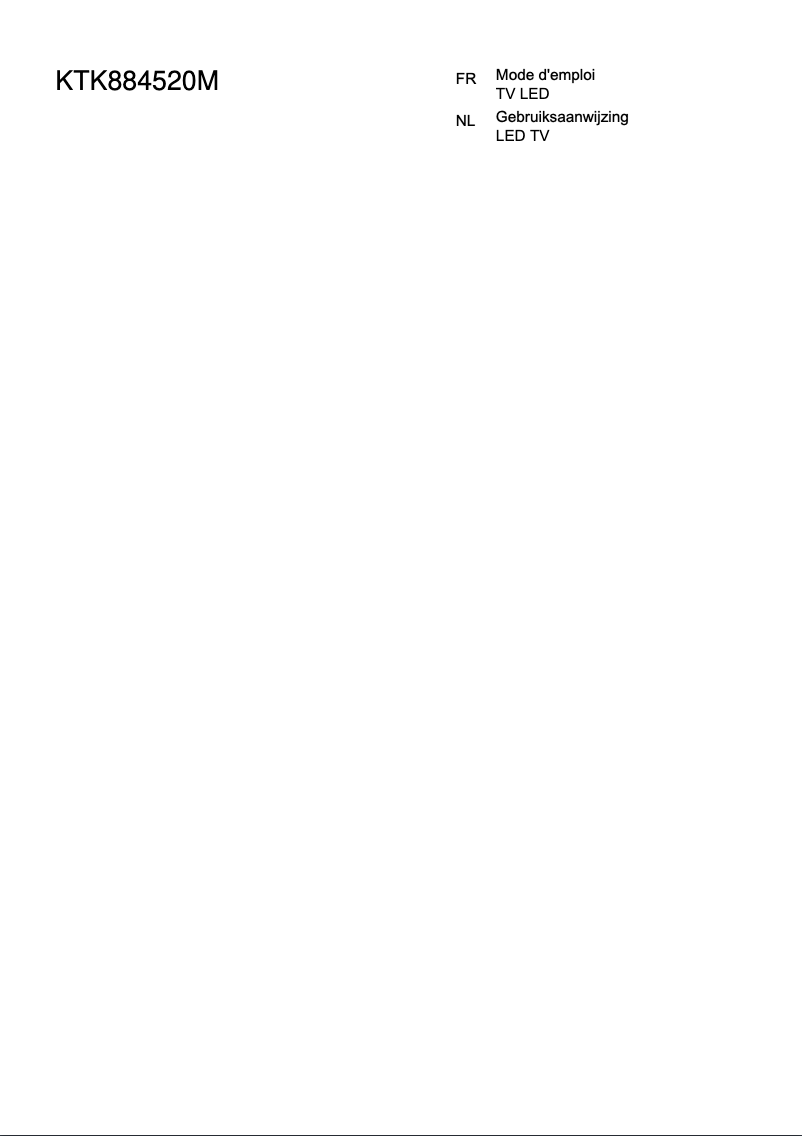 Imagen de la primera página del manual del dispositivo KTK884520M