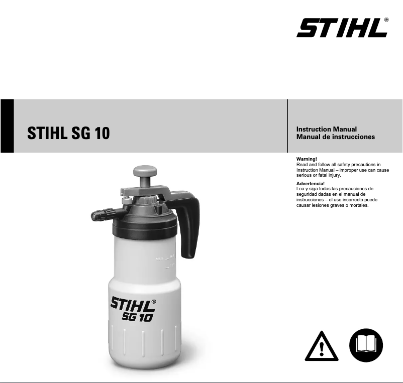 Imagen de la primera página del manual del dispositivo SG 10