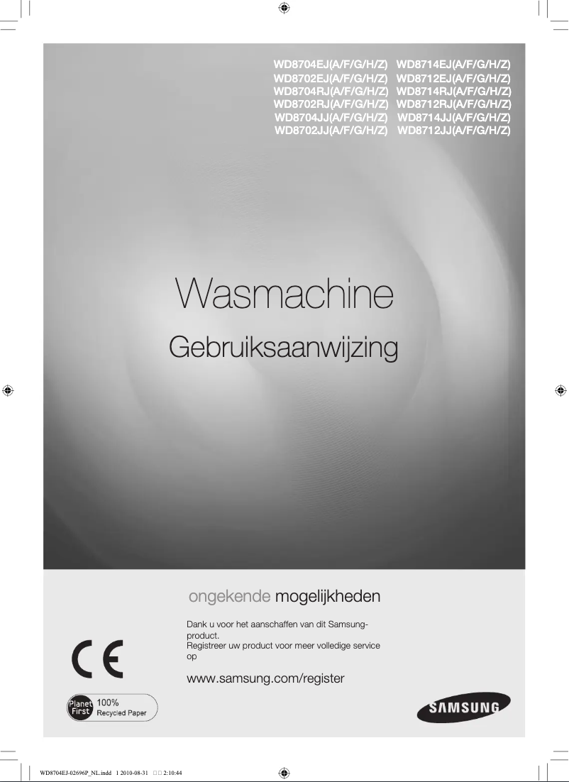 Imagen de la primera página del manual del dispositivo WD8704EJA