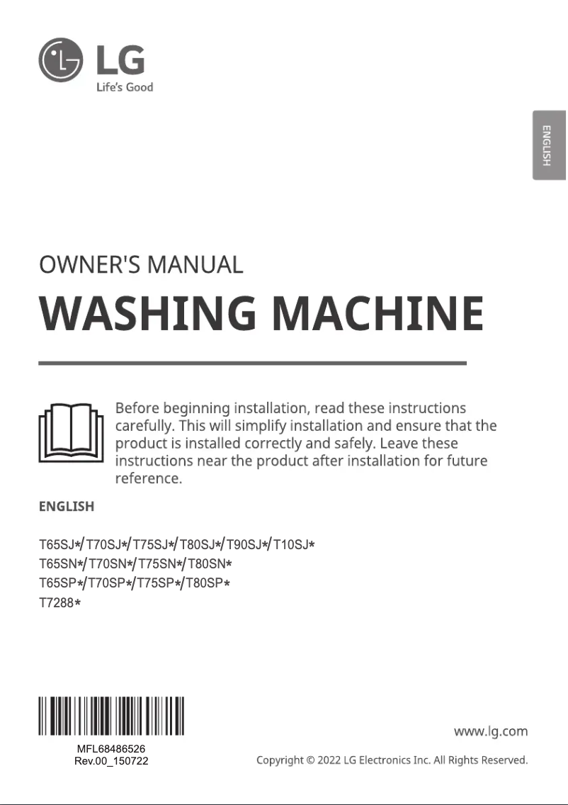Imagen de la primera página del manual del dispositivo T70SJSF2ZA