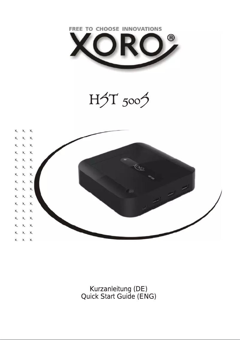 Página nº 1 - Manual de usuario Xoro HST 500S