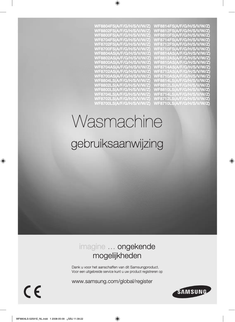 Página 1 del manual Manual de usuario Samsung WF8702LS