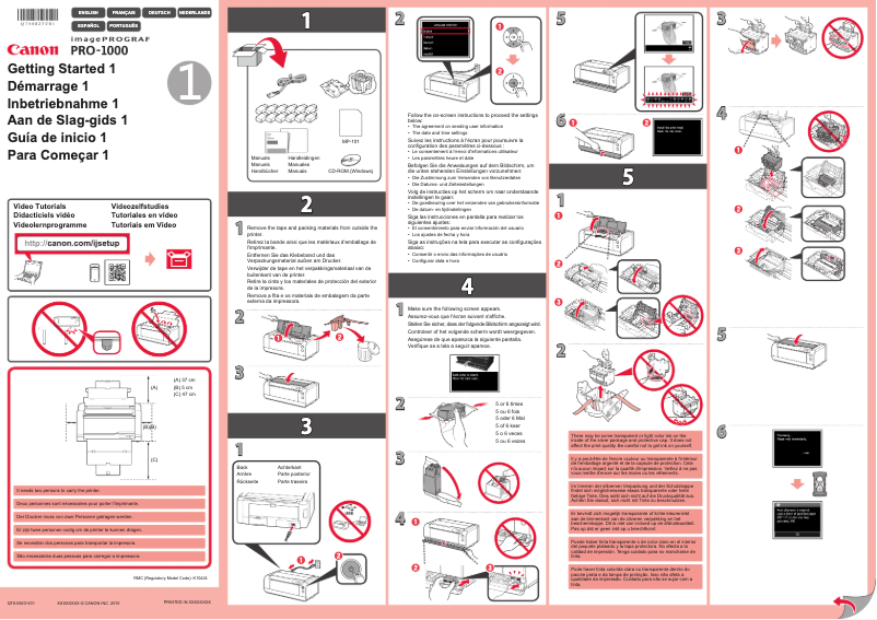 Página 1 del manual Manual de usuario Canon ImagePROGRAF PRO-1000 - MAC