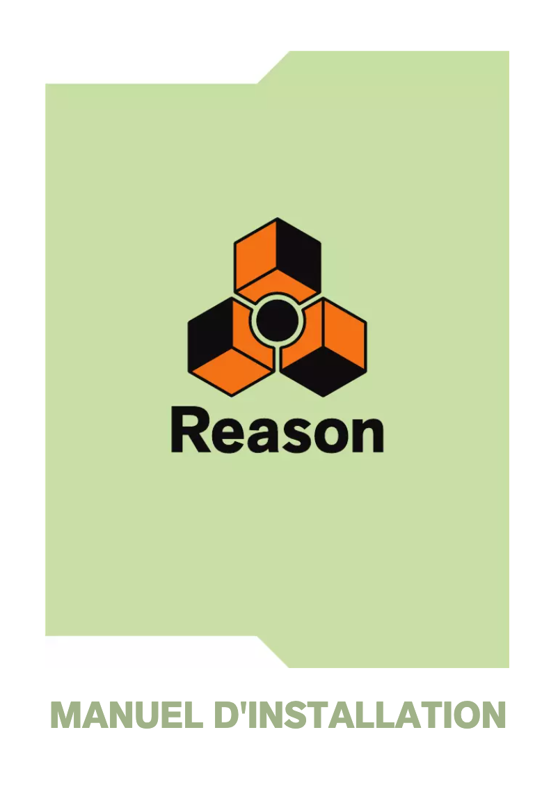 Imagen de la primera página del manual del dispositivo Reason 8.0