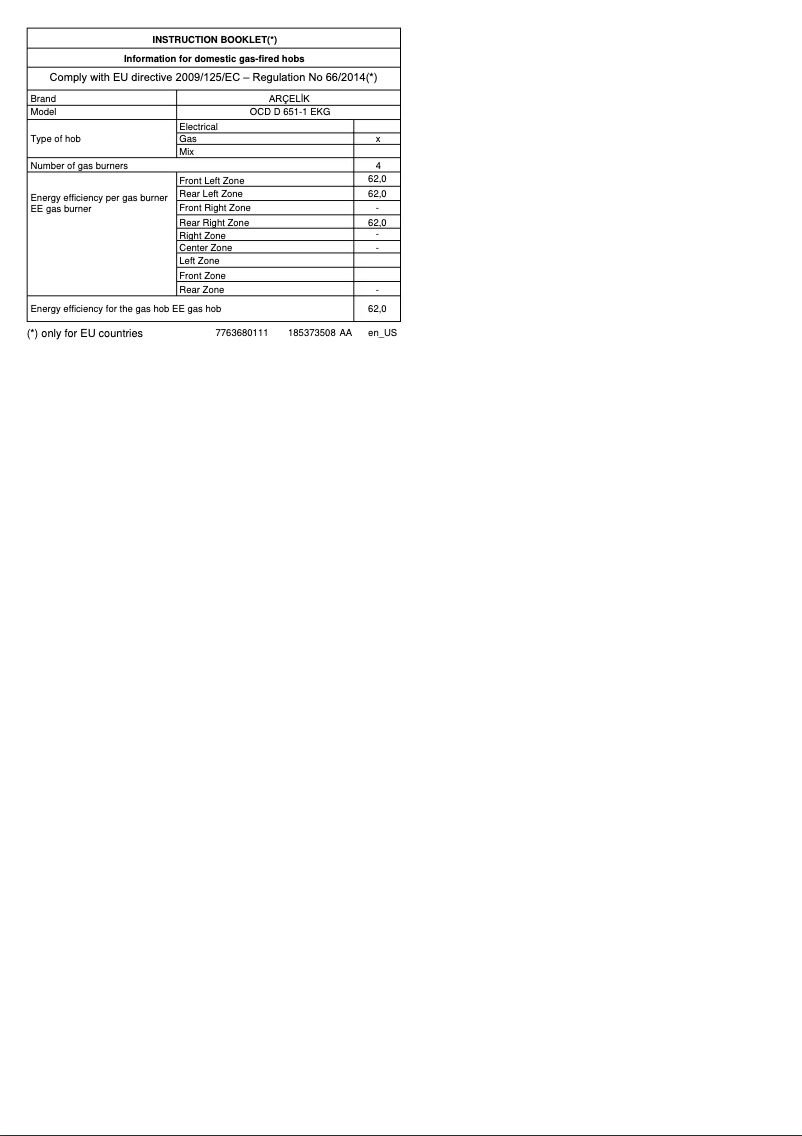 Imagen de la primera página del manual del dispositivo OCD D 651-1 EKG
