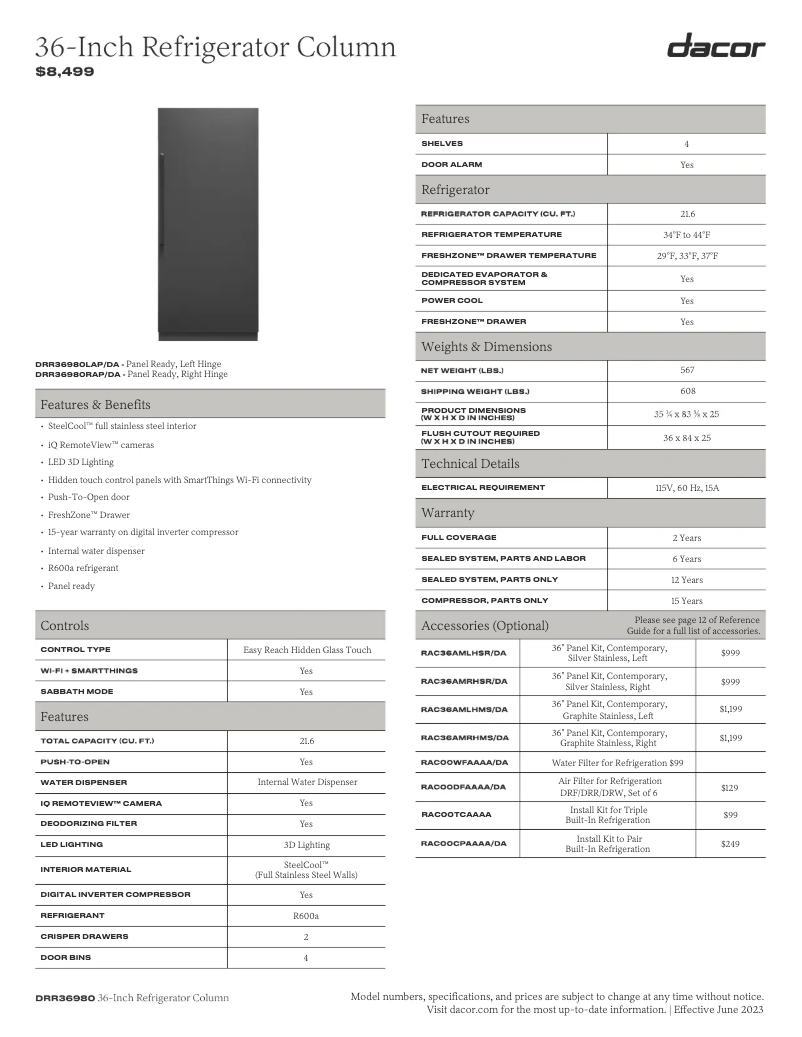Imagen de la primera página del manual del dispositivo RAC18AMLHMS