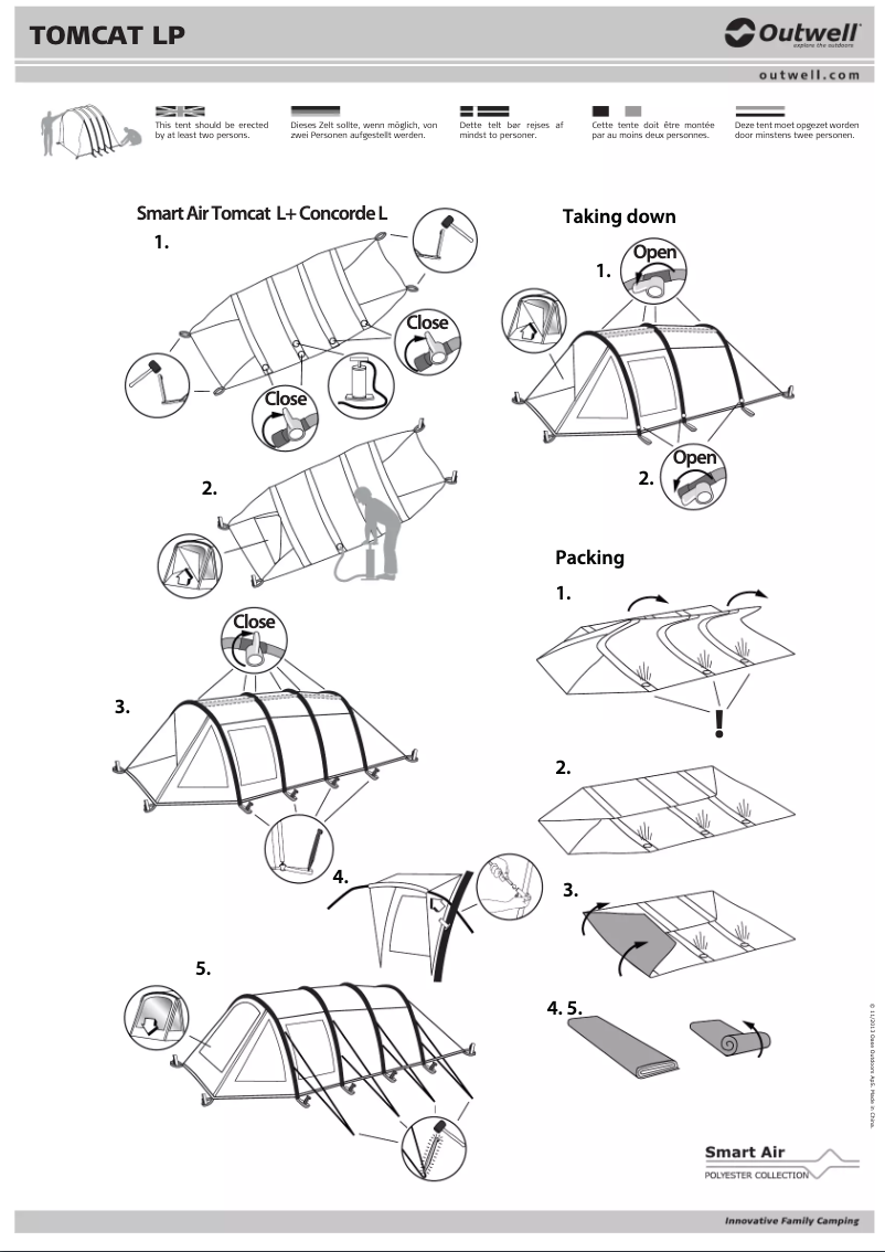 Imagen de la primera página del manual del dispositivo Smart Air Tomcat LP