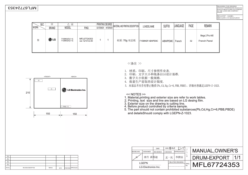 Imagen de la primera página del manual del dispositivo F12B8NDP5