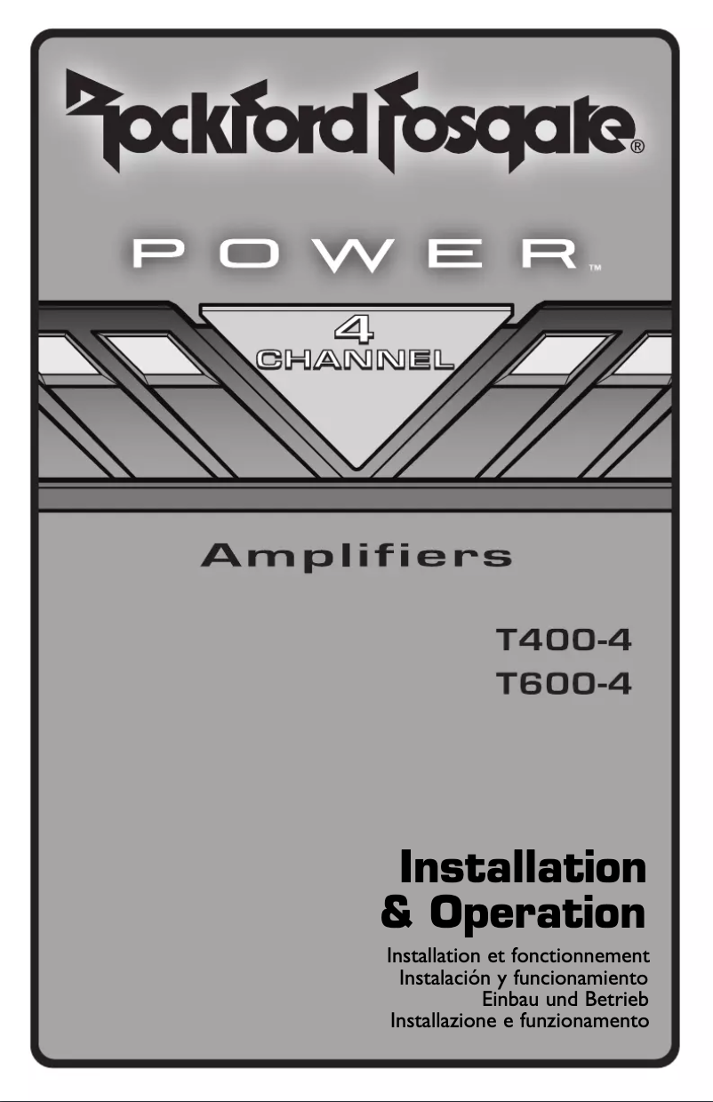 Imagen de la primera página del manual del dispositivo Power T600-4