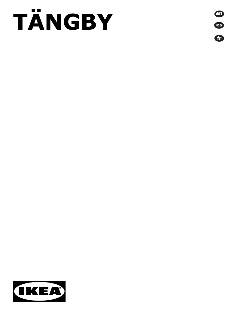 Página 1 del manual Manual de usuario Ikea TÄNGBY 405.405.44