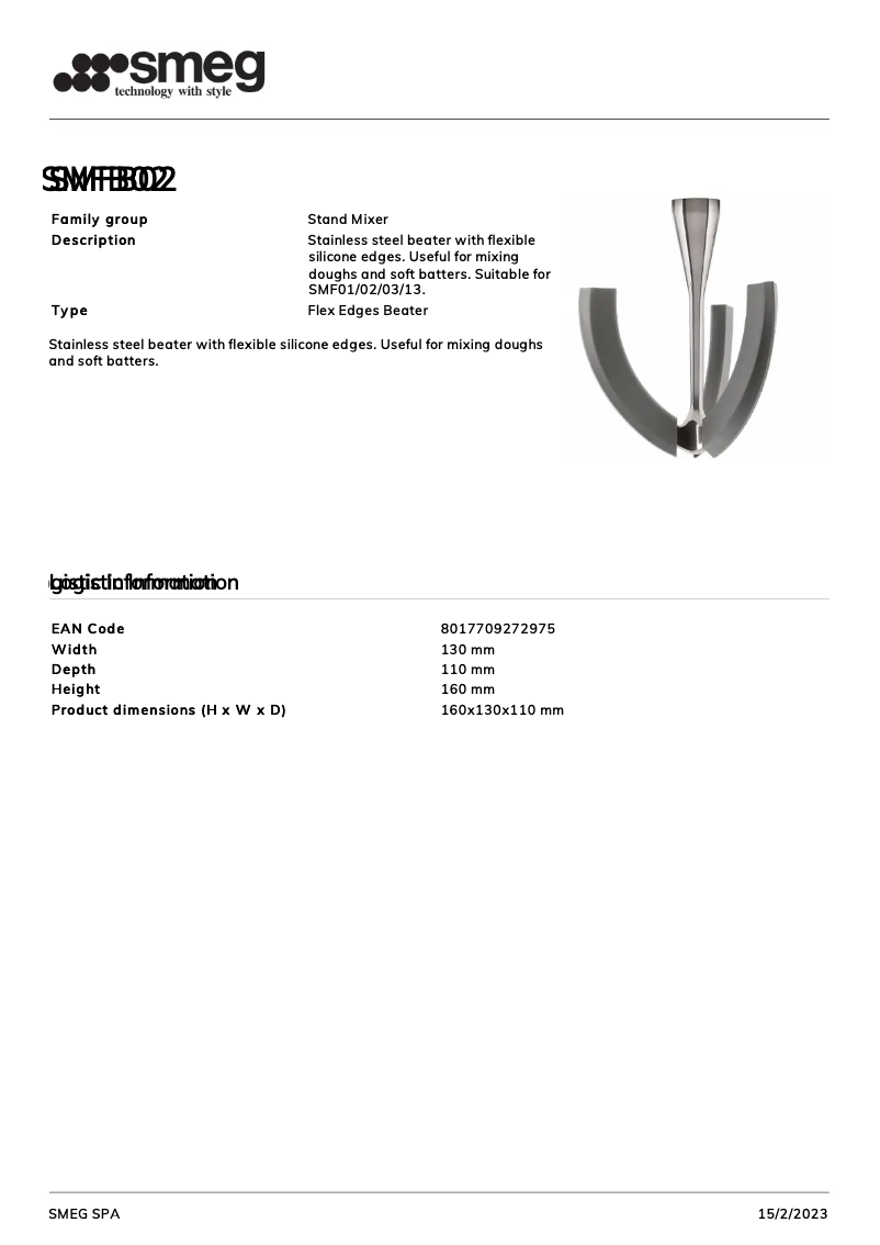 Imagen de la primera página del manual del dispositivo SMFB02