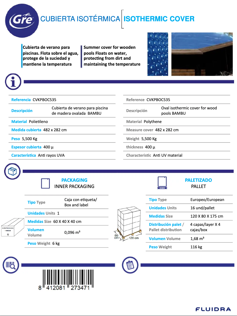 Página nº 1 - Ficha técnica Gre CVKPBOC535
