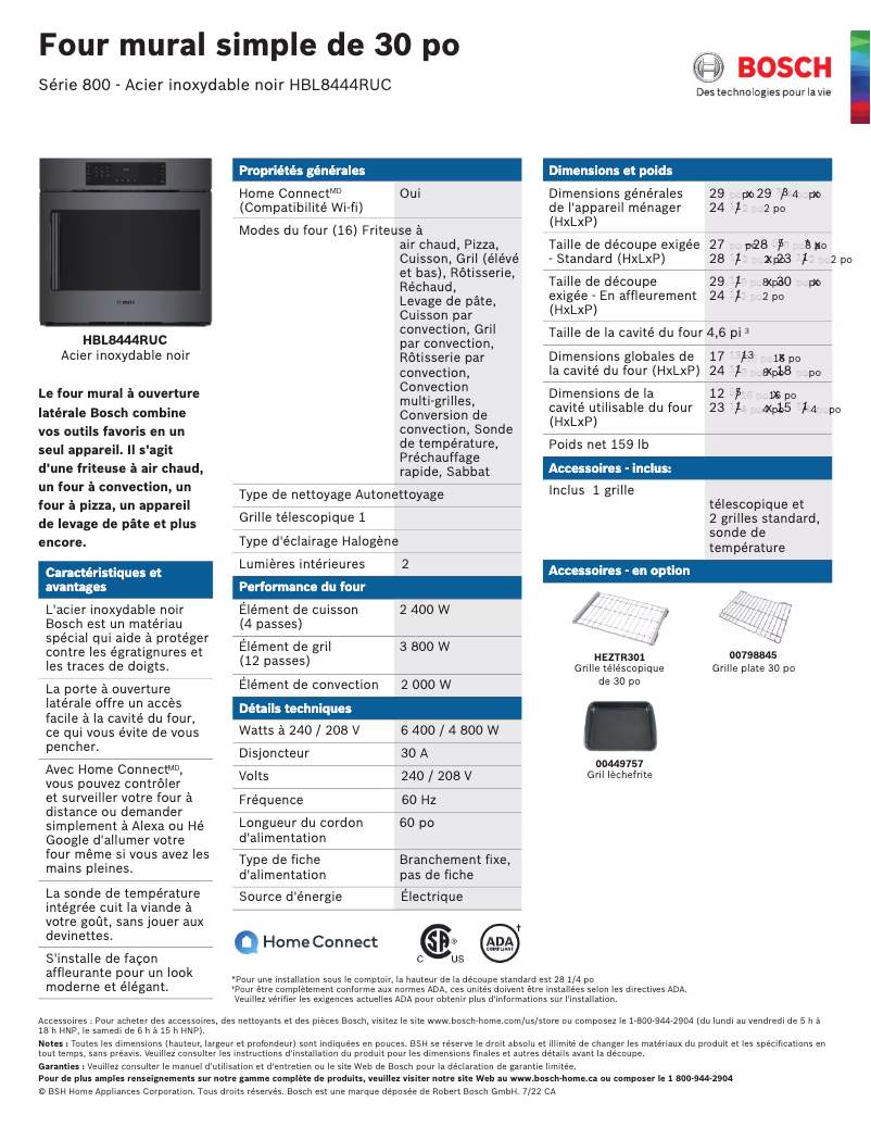 Imagen de la primera página del manual del dispositivo HBL8444RUC