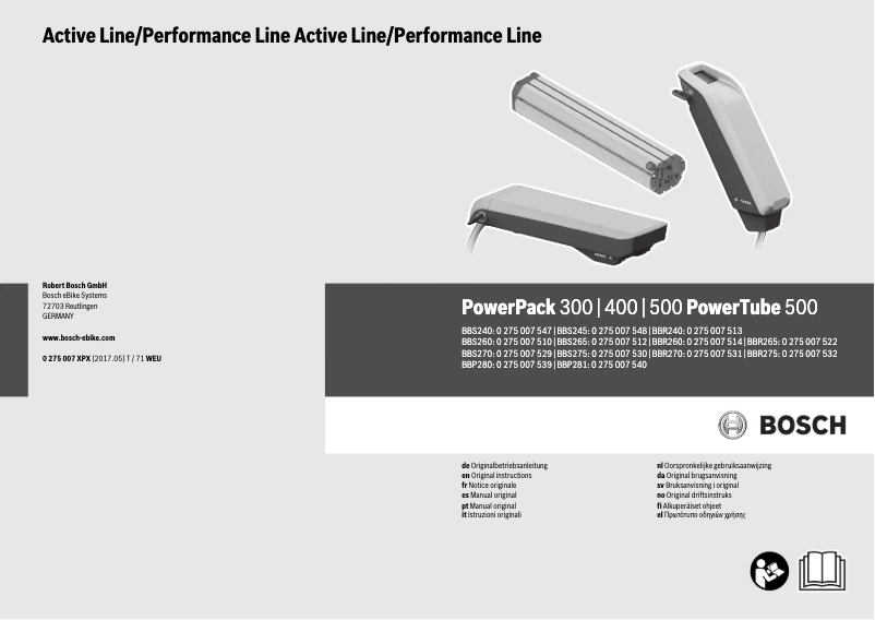 Imagen de la primera página del manual del dispositivo PowerPack 300
