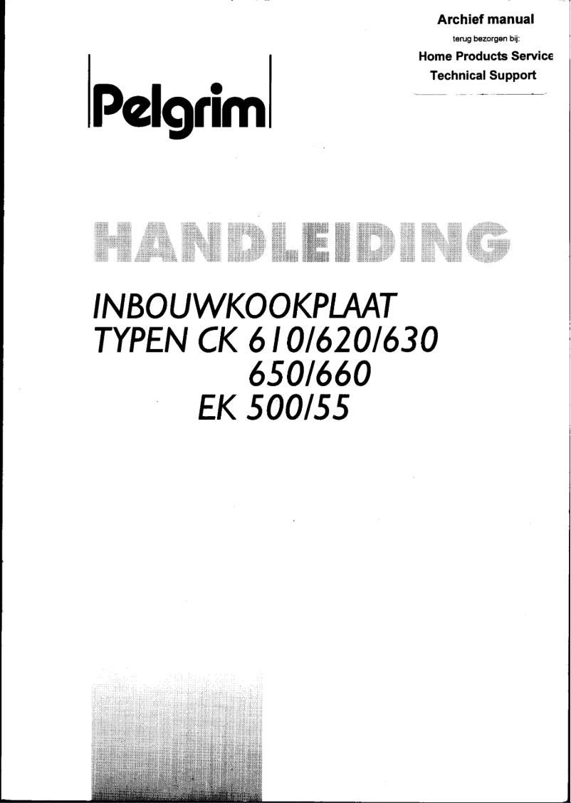 Imagen de la primera página del manual del dispositivo EK 500