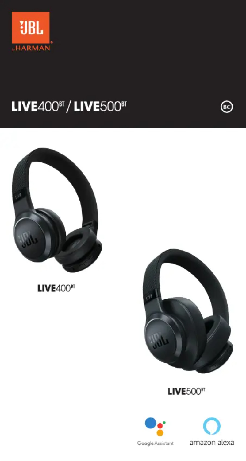 Página 1 del manual Manual de usuario JBL Tune 500