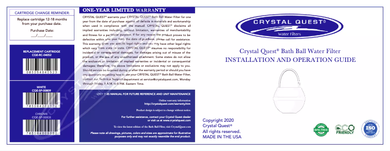 Imagen de la primera página del manual del dispositivo CQE-SP-00809