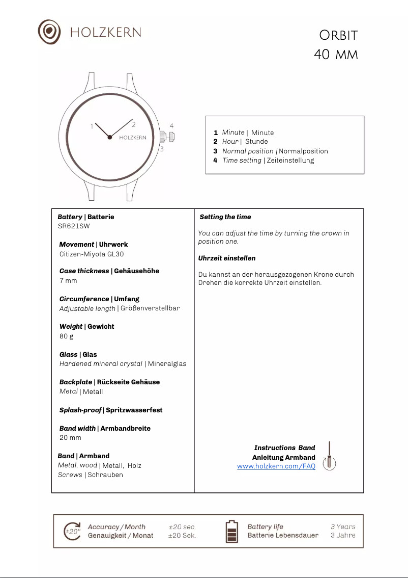 Página nº 1 - Manual de usuario Holzkern Lucy