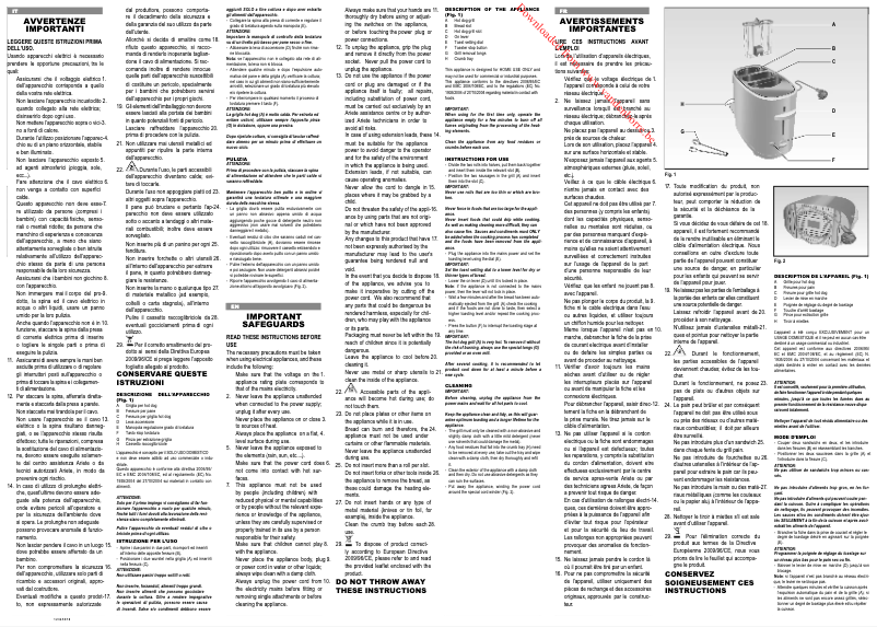 Página 1 del manual Manual de usuario Ariete Hotdog Party Time 186