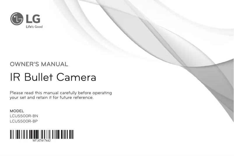 Imagen de la primera página del manual del dispositivo LCU5500R-BP