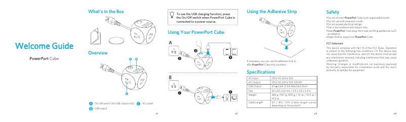 Página 1 del manual Manual de usuario Anker PowerPort Cube