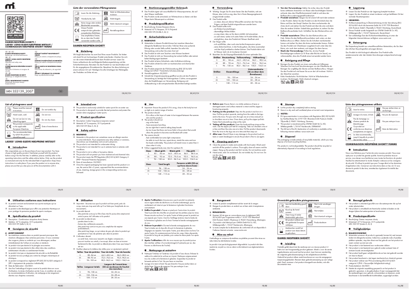 Imagen de la primera página del manual del dispositivo IAN 352139
