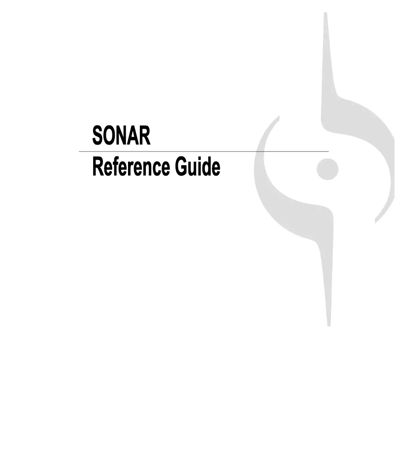 Página nº 1 - Manual de usuario Cakewalk 8.5