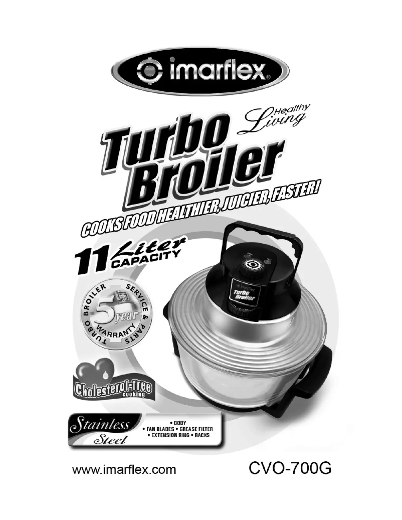 Página 1 del manual Manual de usuario Imarflex Turbo Broiler CVO-700G