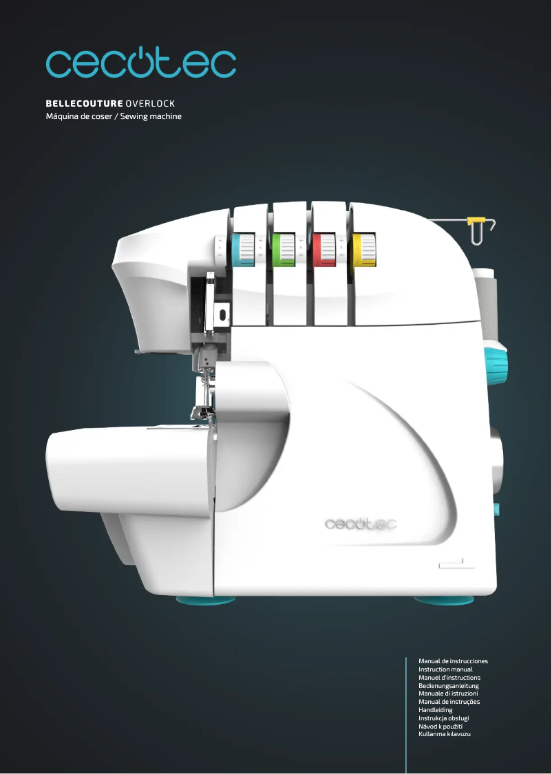 Página 1 del manual Manual de usuario Cecotec BelleCouture OverLock