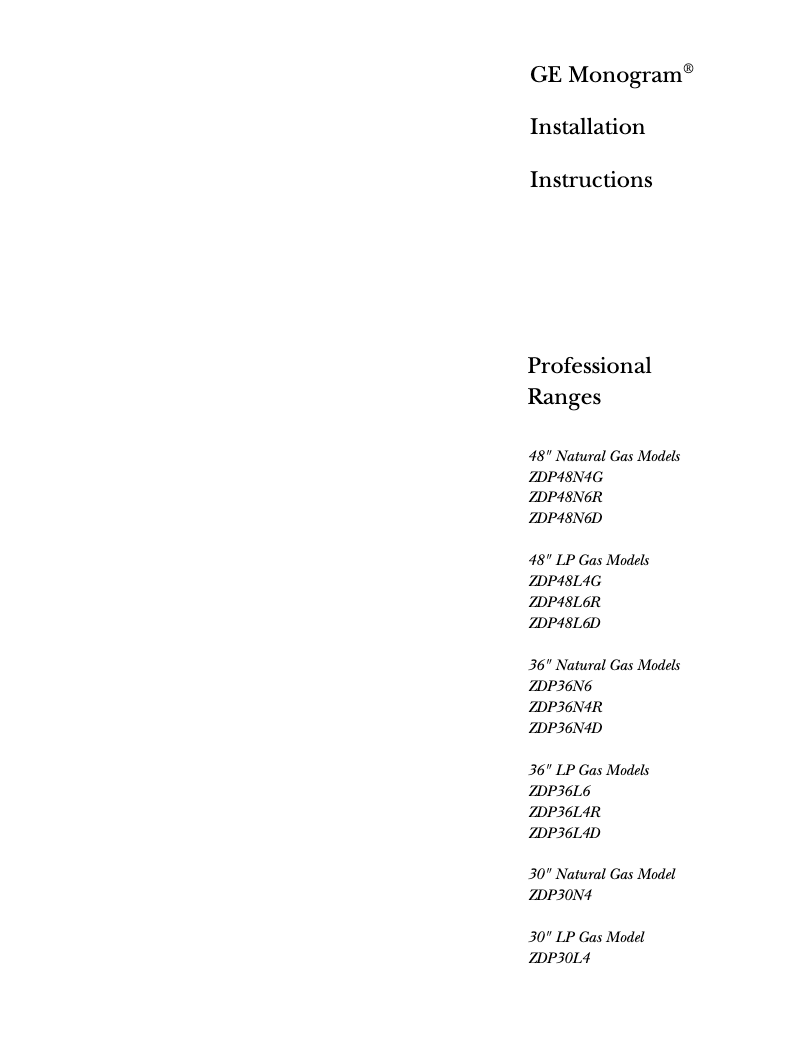 Imagen de la primera página del manual del dispositivo ZDP48N6DWSS