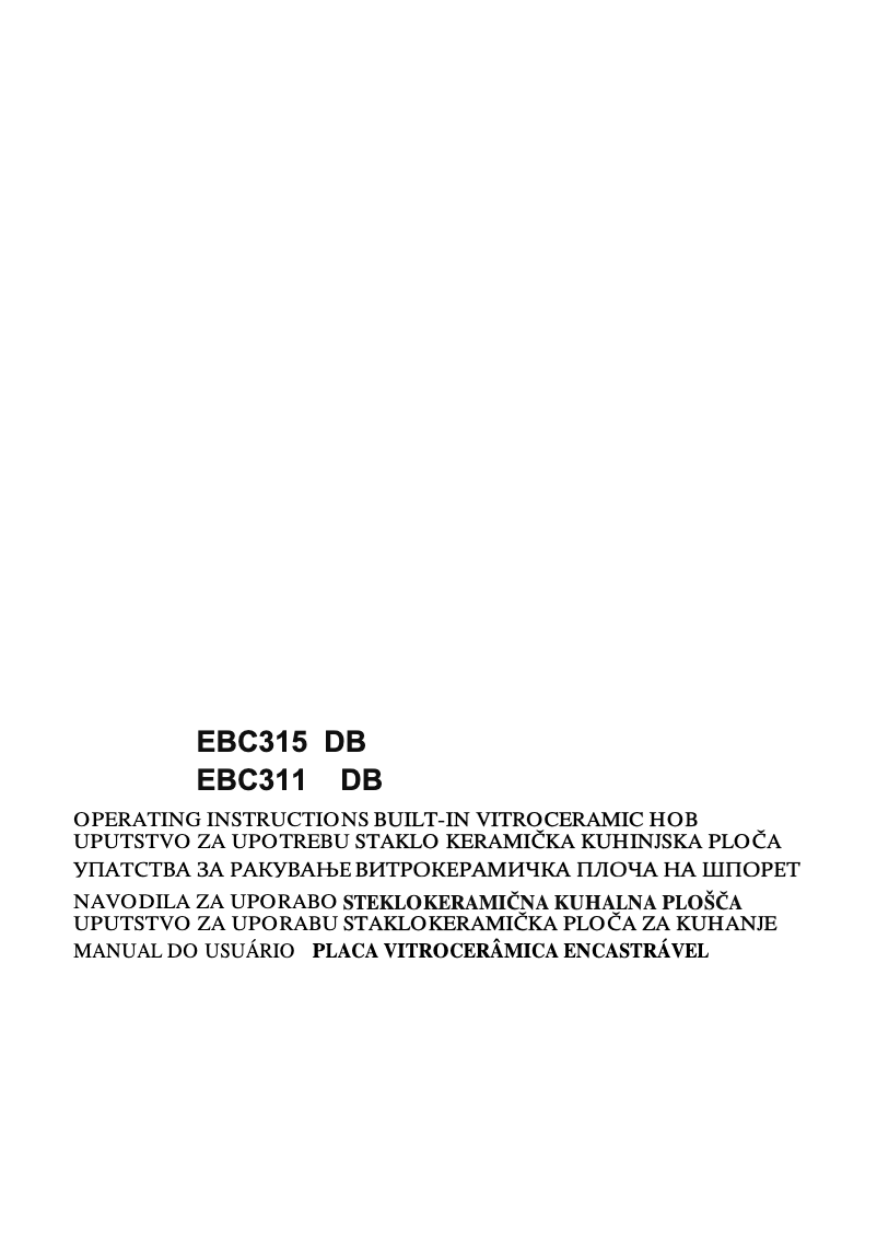 Imagen de la primera página del manual del dispositivo EBC311DB