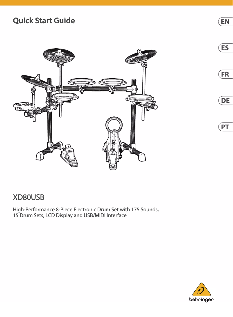 Página nº 1 - Manual de usuario Behringer XD80USB