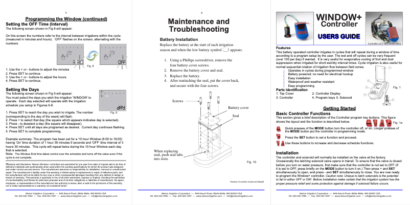 Página 1 del manual Manual de usuario Nelson 1000 Series On/Off Valves