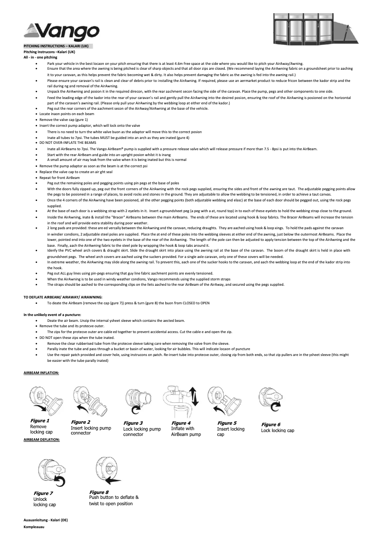 Imagen de la primera página del manual del dispositivo Kalari 520