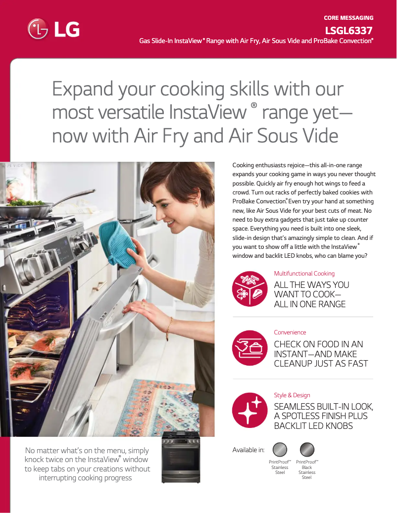 Imagen de la primera página del manual del dispositivo LSGL6337F