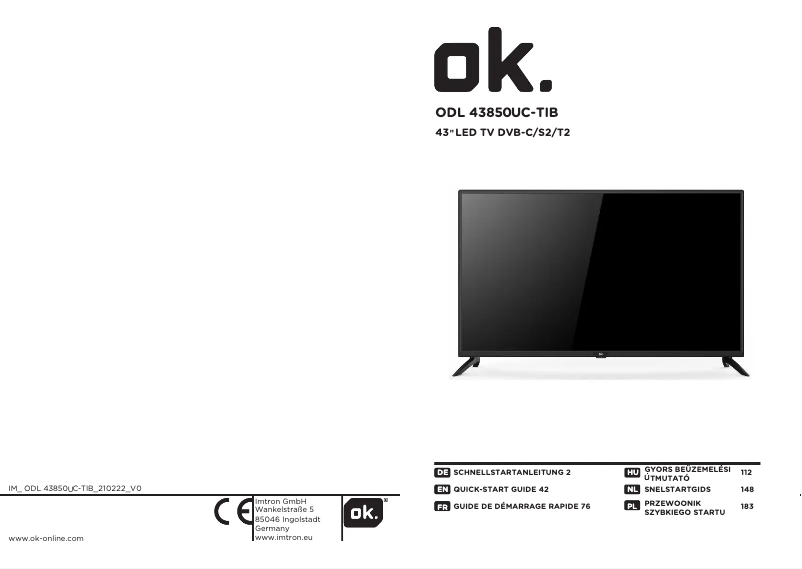 Página nº 1 - Manual de usuario OK ODL 4385 UC-TIB