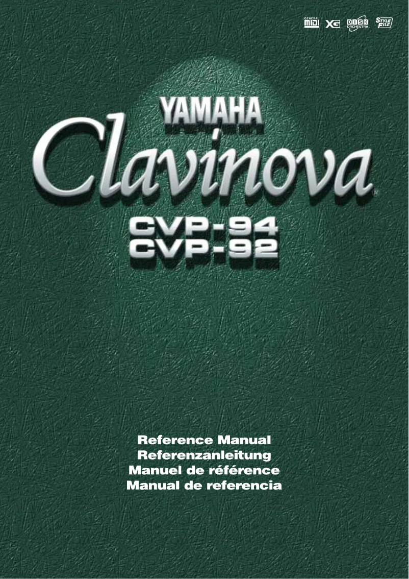 Página 1 del manual Manual de usuario Yamaha Clavinova CVP-94