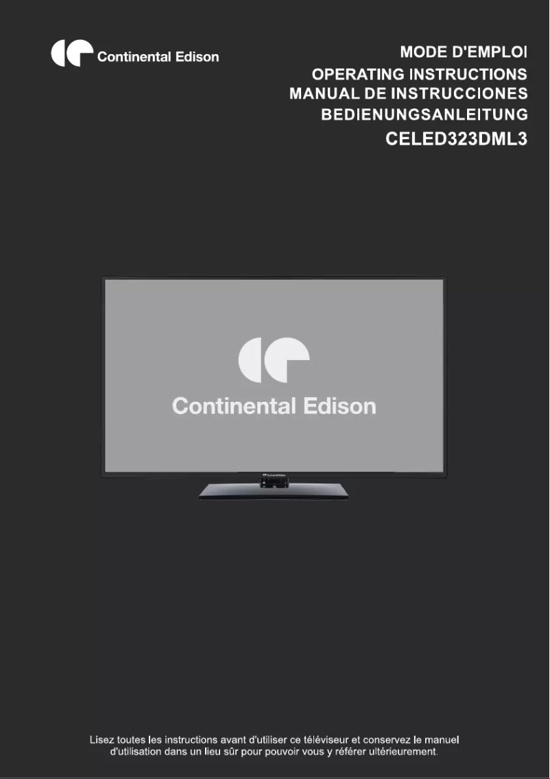 Imagen de la primera página del manual del dispositivo CELED323DML3