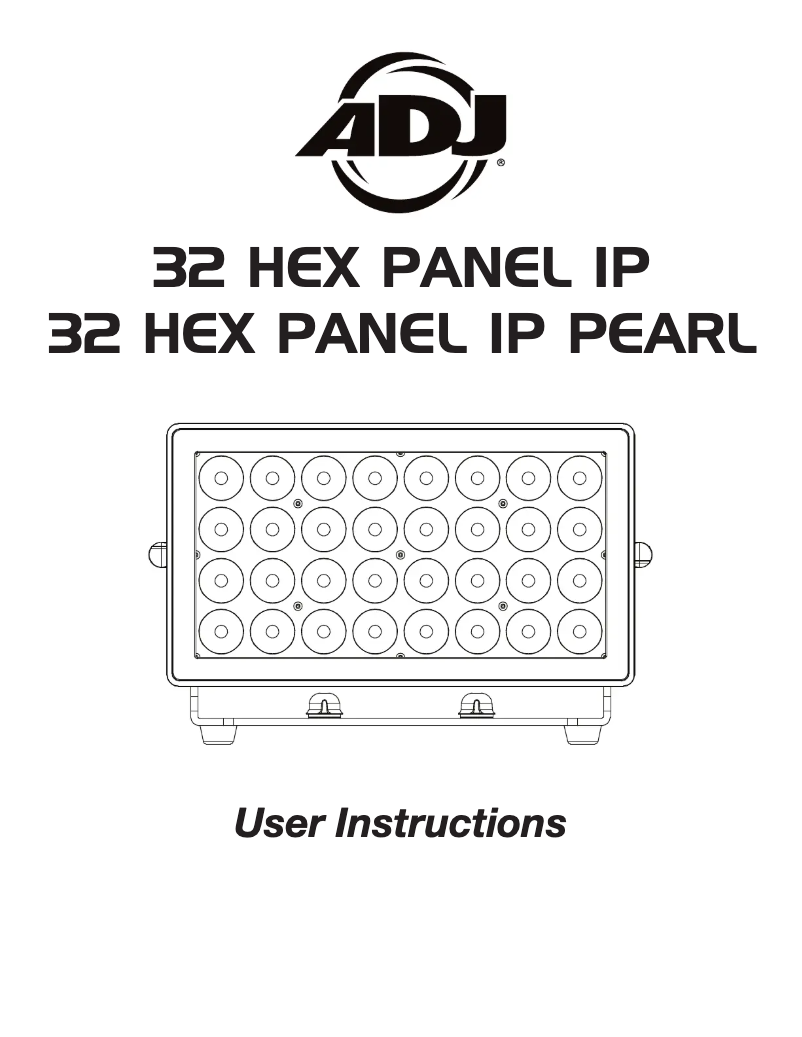 Página 1 del manual Manual de usuario Adj 32 HEX Panel IP Pearl