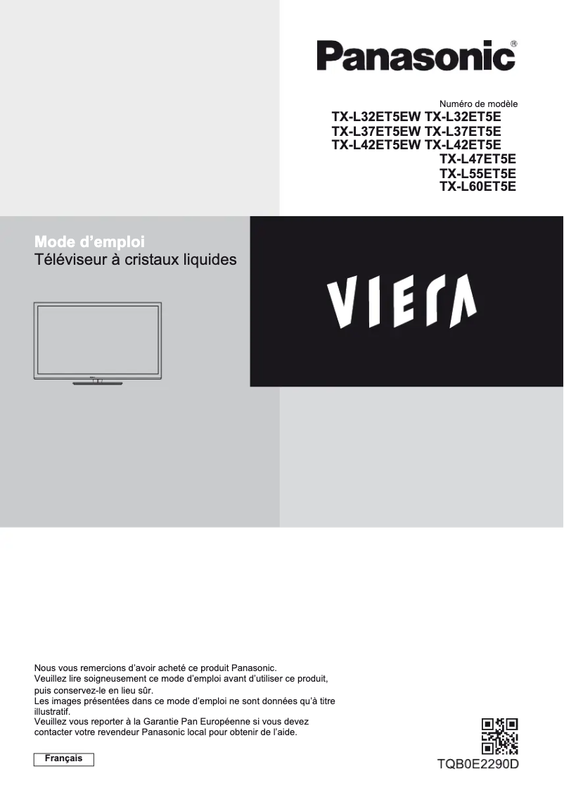 Página nº 1 - Manual de usuario Panasonic Viera TX-L60ET5E