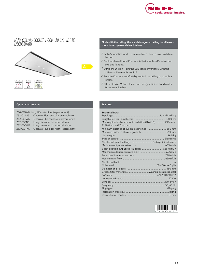 Imagen de la primera página del manual del dispositivo I25CBS8W0B
