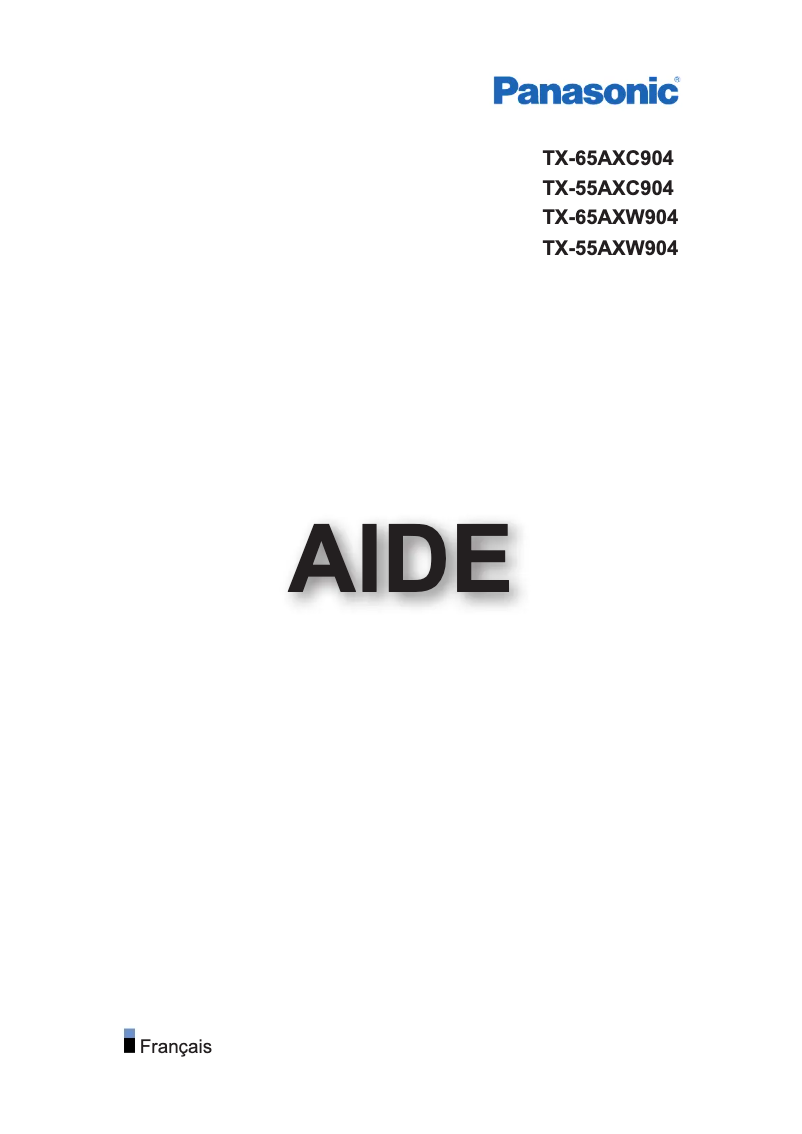 Página nº 1 - Manual de usuario Panasonic TX-55AXW904