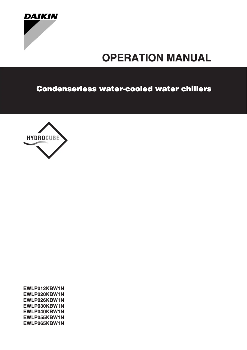 Página 1 del manual Manual de usuario Daikin EWLP030KBW1N