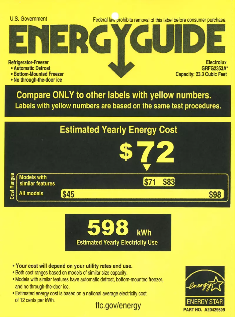 Imagen de la primera página del manual del dispositivo GRFG2353AF