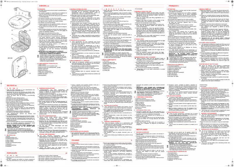 Imagen de la primera página del manual del dispositivo SD5050