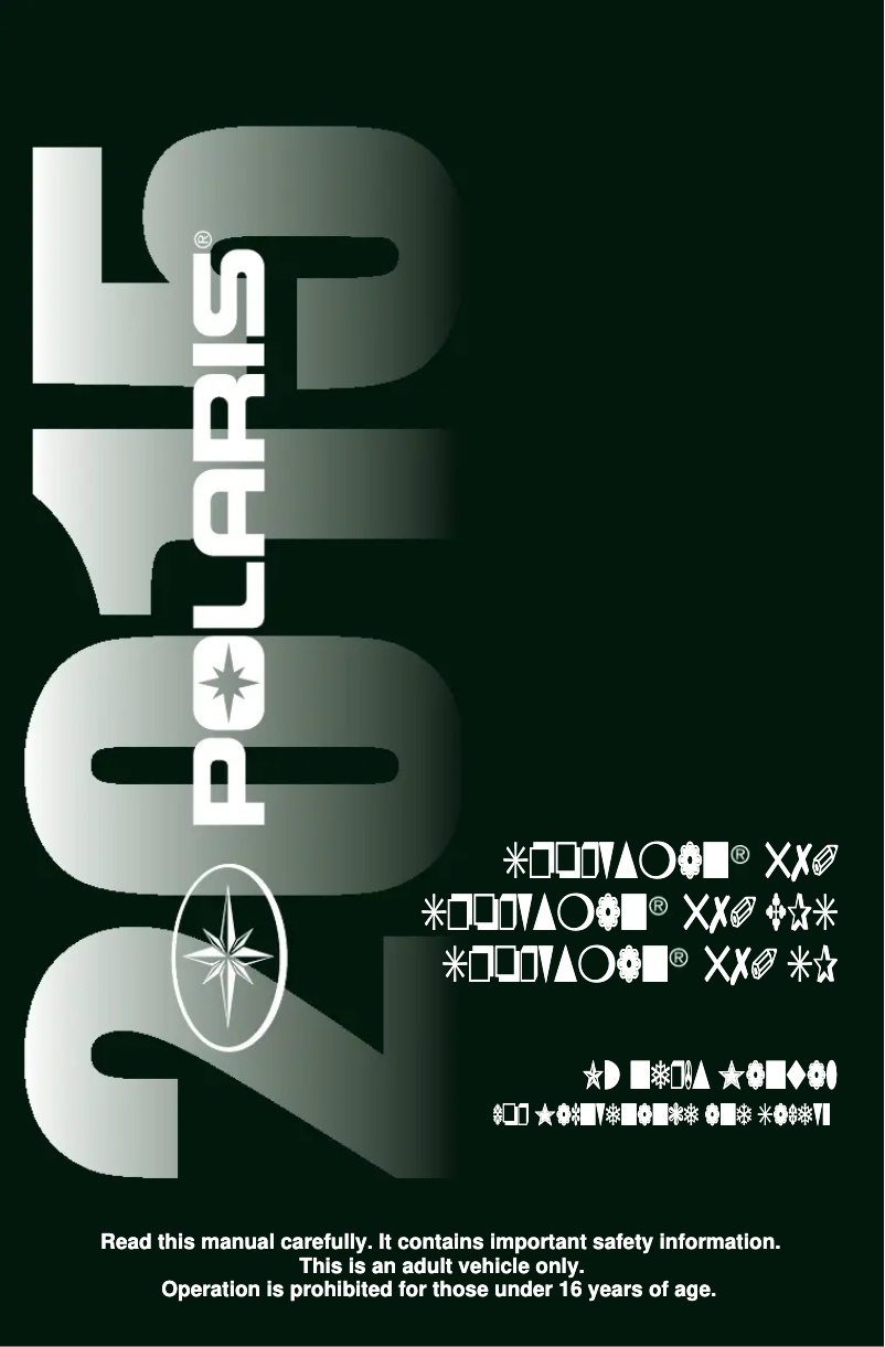 Página 1 del manual Manual de usuario Polaris Sportsman 570 SP (2015)