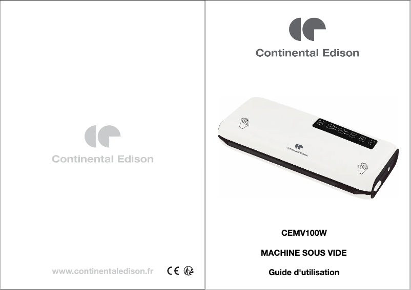 Imagen de la primera página del manual del dispositivo CEMV100W