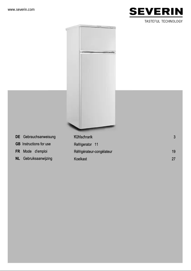 Página nº 1 - Manual de usuario Severin KS 9766