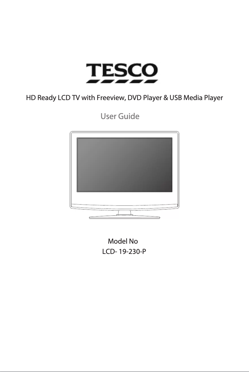 Página 1 del manual Manual de usuario Tesco LCD19-230-P