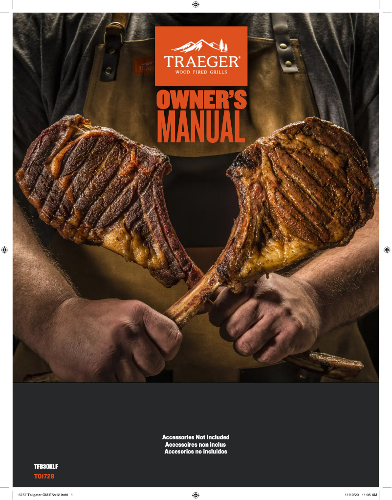 Página 1 del manual Manual de usuario Traeger Tailgater